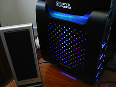 Case fan from front, more blue