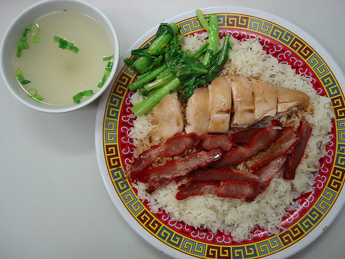 Combination rice, with soup