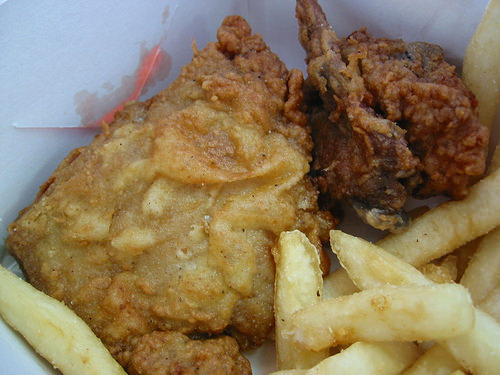 KFC Two Piece Feed - chicken close-up