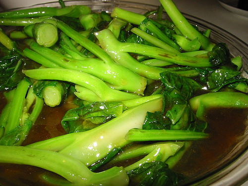 Kailan with oyster sauce