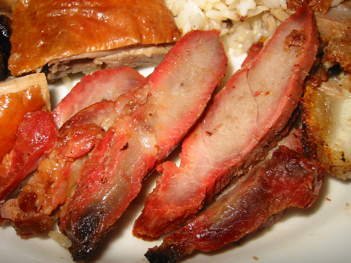 Barbecue pork close-up