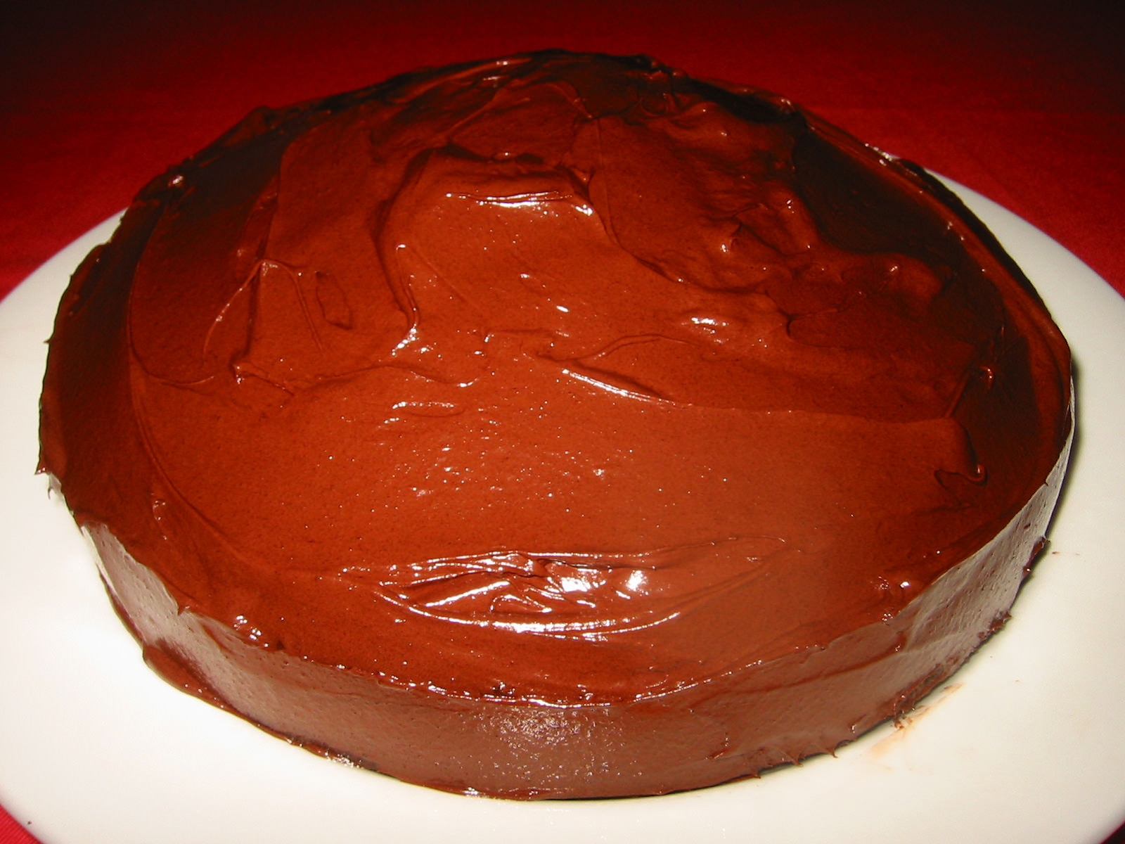 Chocolate cake, iced
