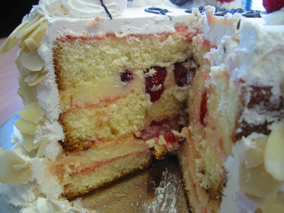 Cake cross-section