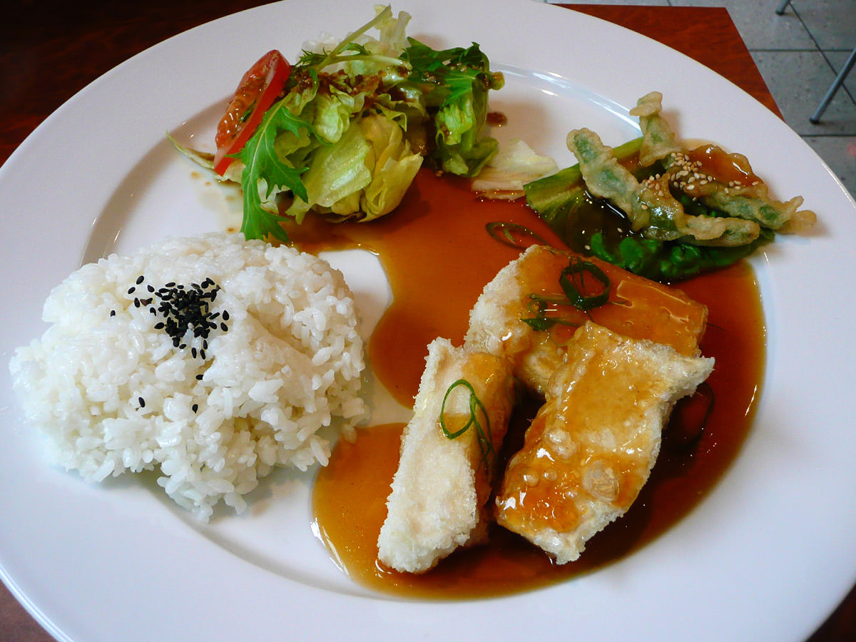 Agedashi tofu set