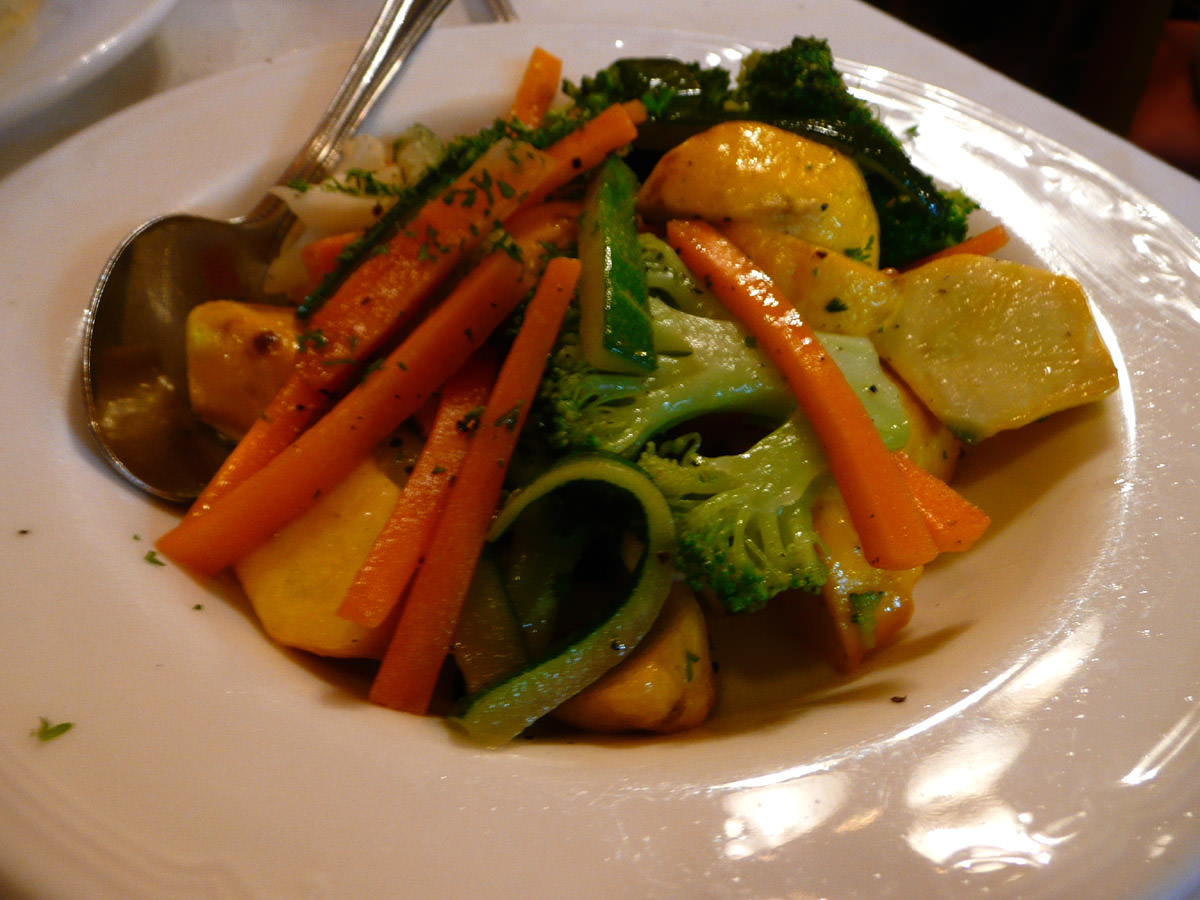 Steamed vegetables