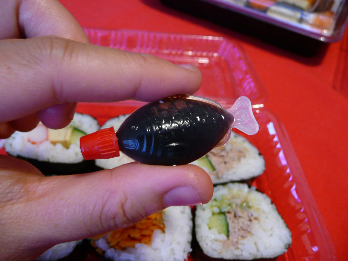 Fish-shaped soy sauce bottle