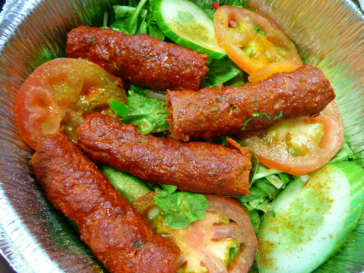Seekh kebab salad