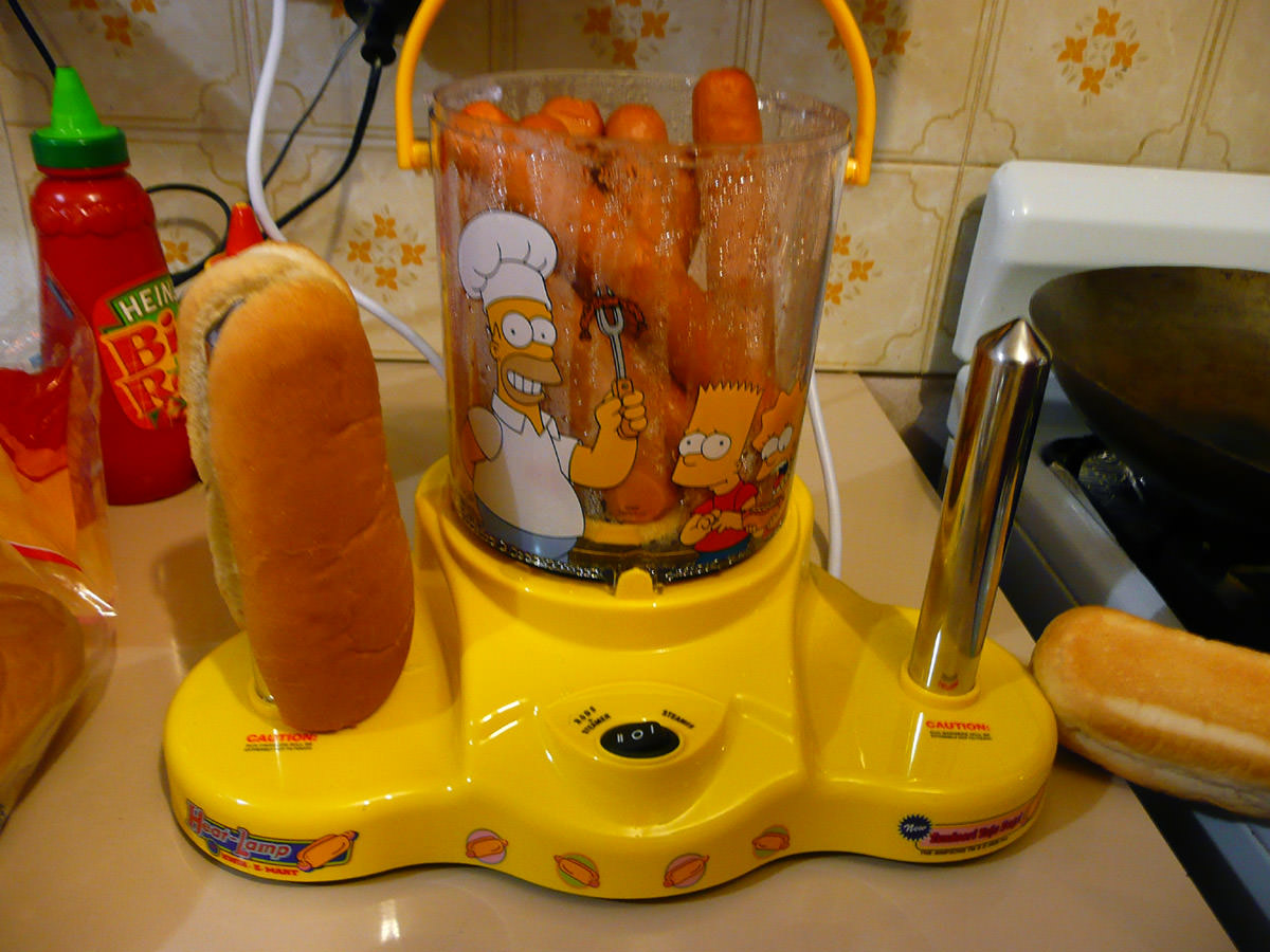 The Simpsons hot dog maker