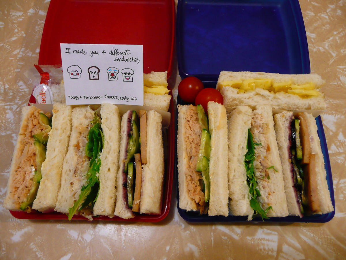 Our sandwich bento lunches