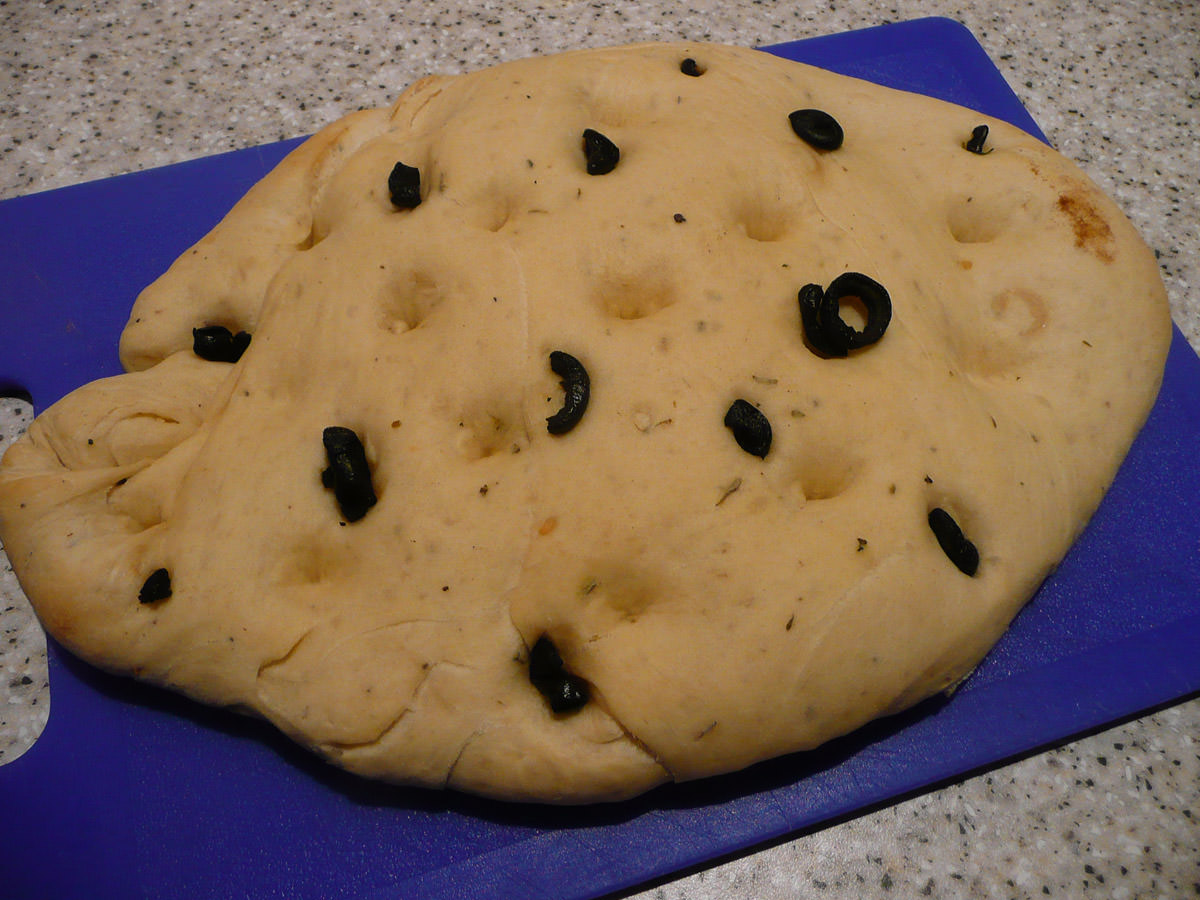 Bread with olives