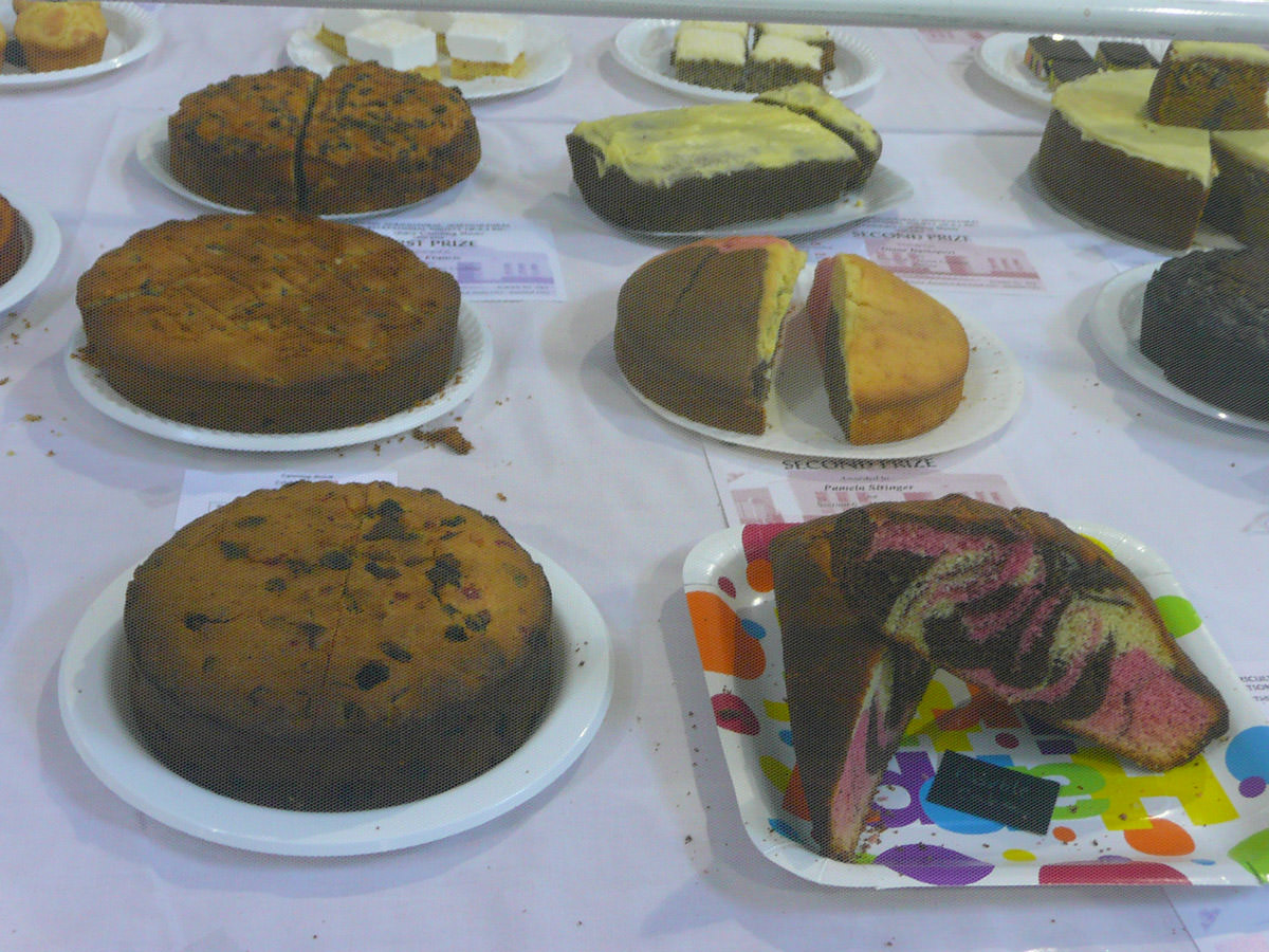 Cakes on display
