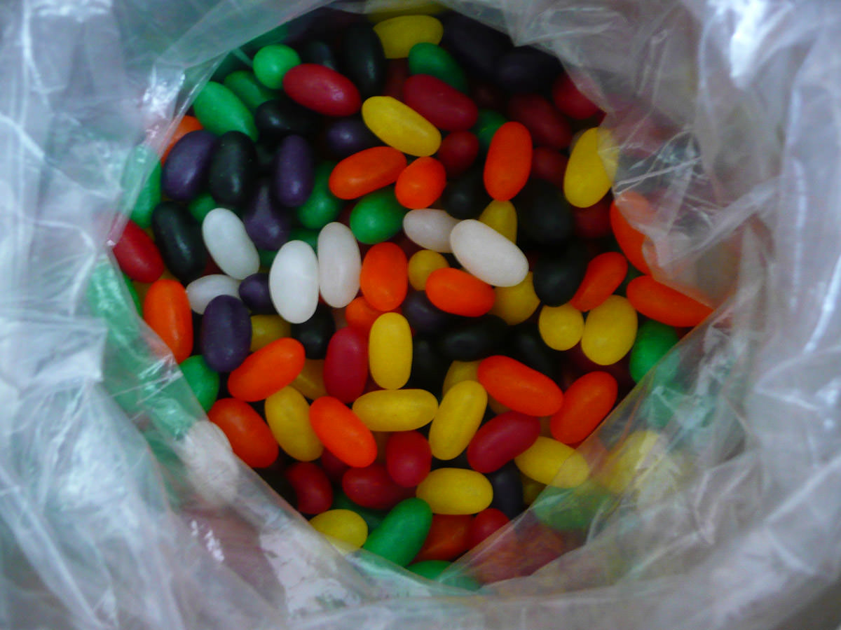 Bucket of jelly beans