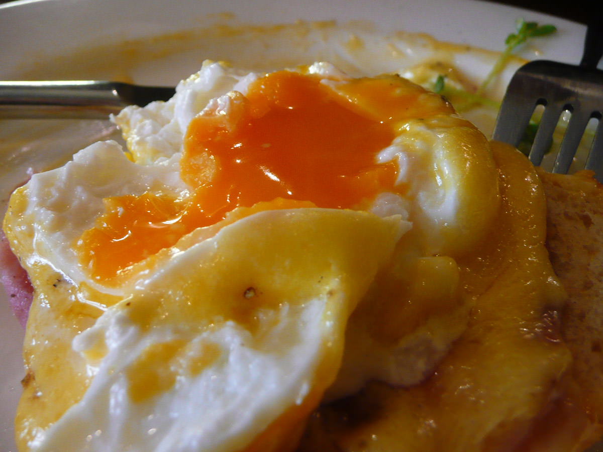 Gooey egg yolk