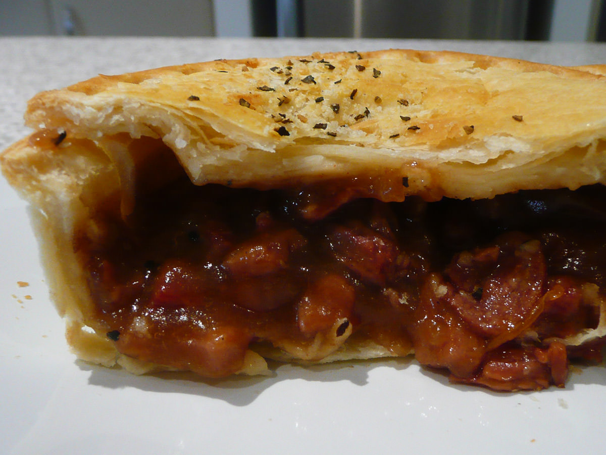 Mrs Mac's limited edition meat lovers pie innards