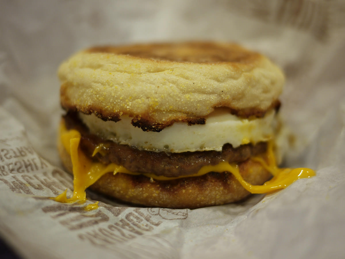 Sausage and egg McMuffin