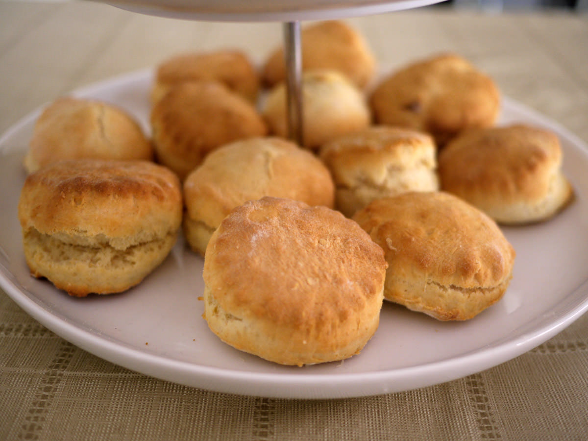 Freshly home-baked scones