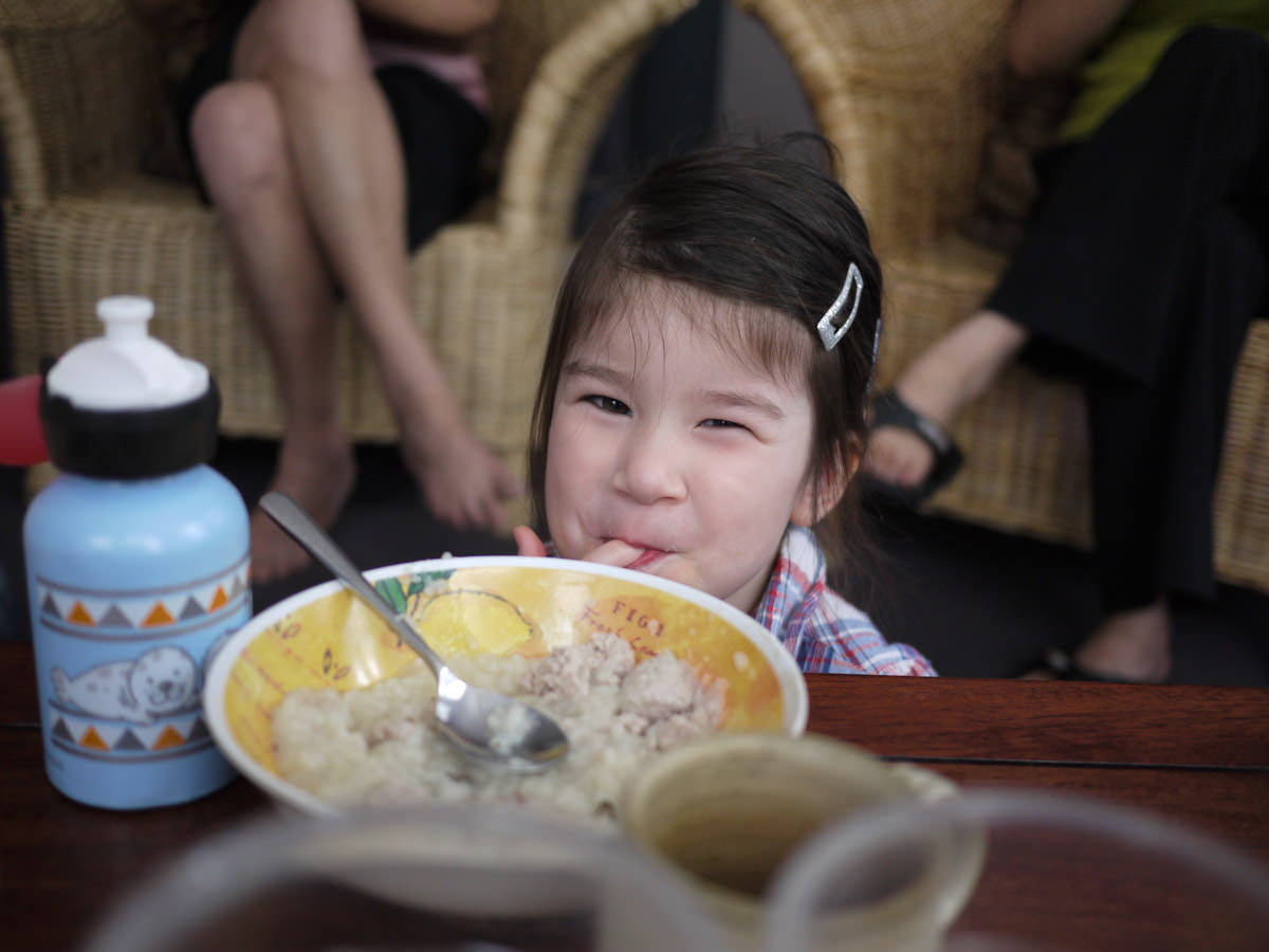 Ruby likes rice porridge