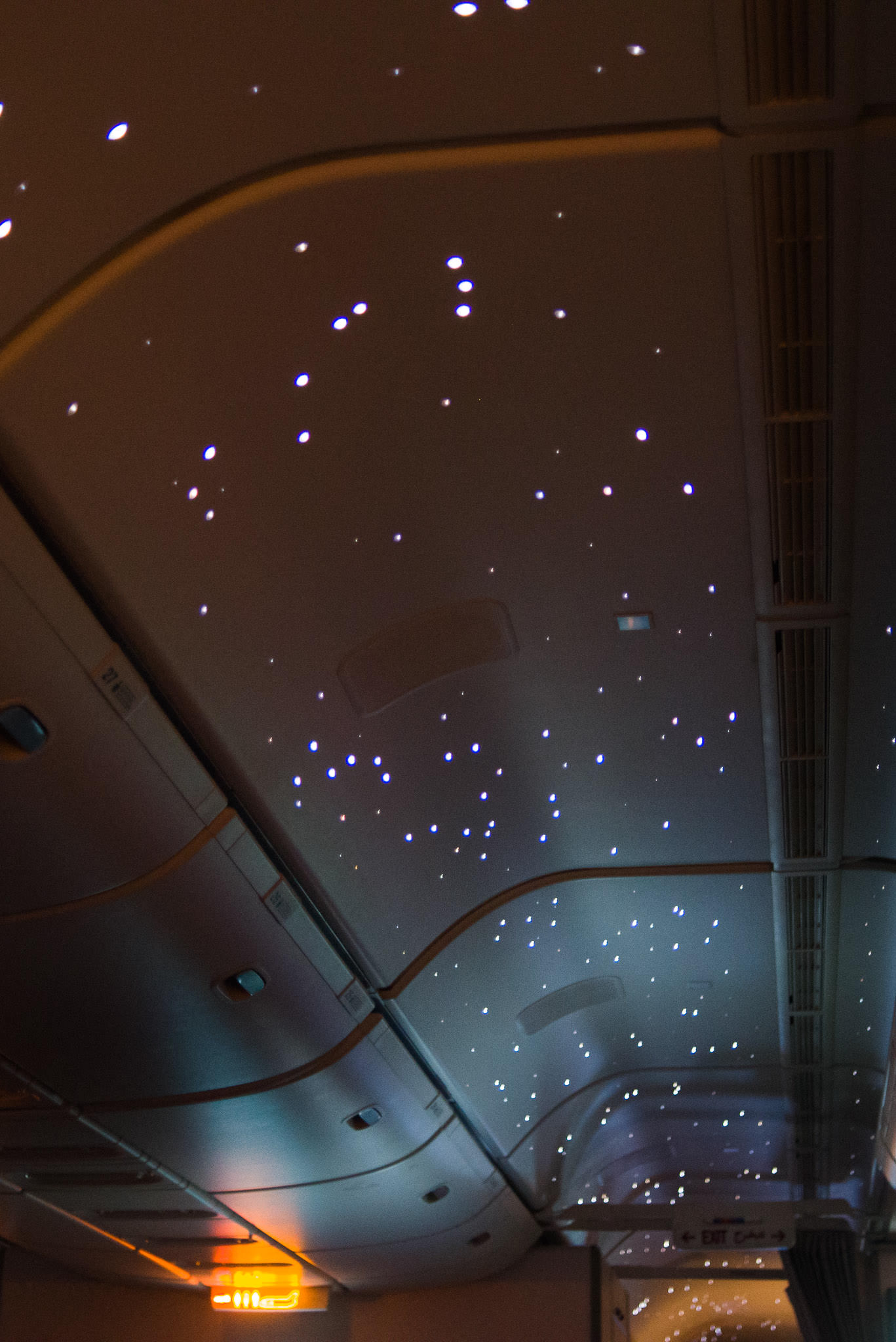 Stars light up in the cabin at sleep-time