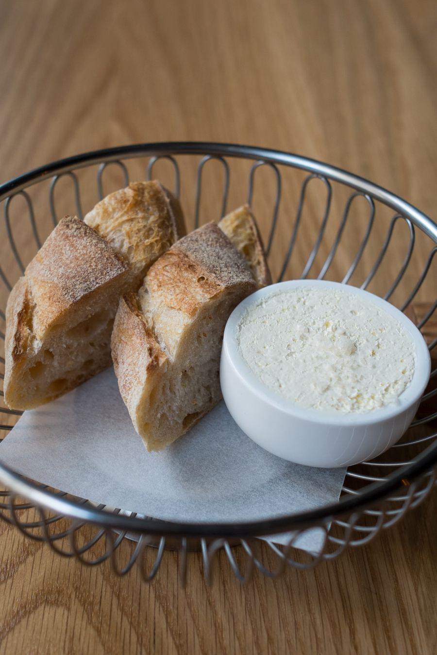 Bread with whipped butter