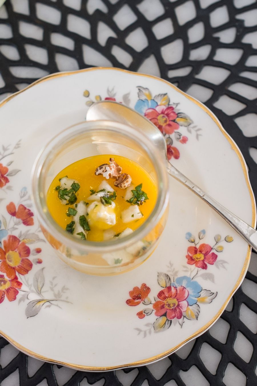 Mango and coconut rice pudding