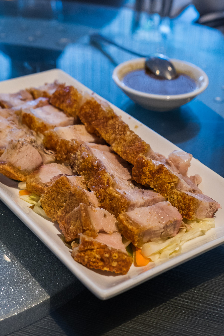 Chinese roast pork with super crispy crackling