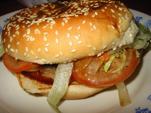 Lunch bar burger