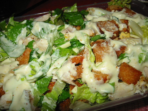 Charcoal Chicken Caesar Salad