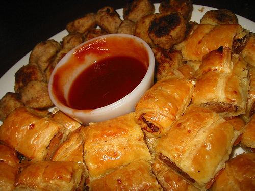 Sausage rolls and rissoles