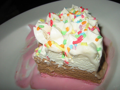Ice cream birthday cake