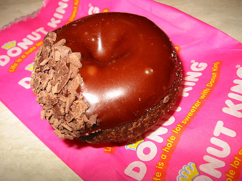 Double chocolate donut