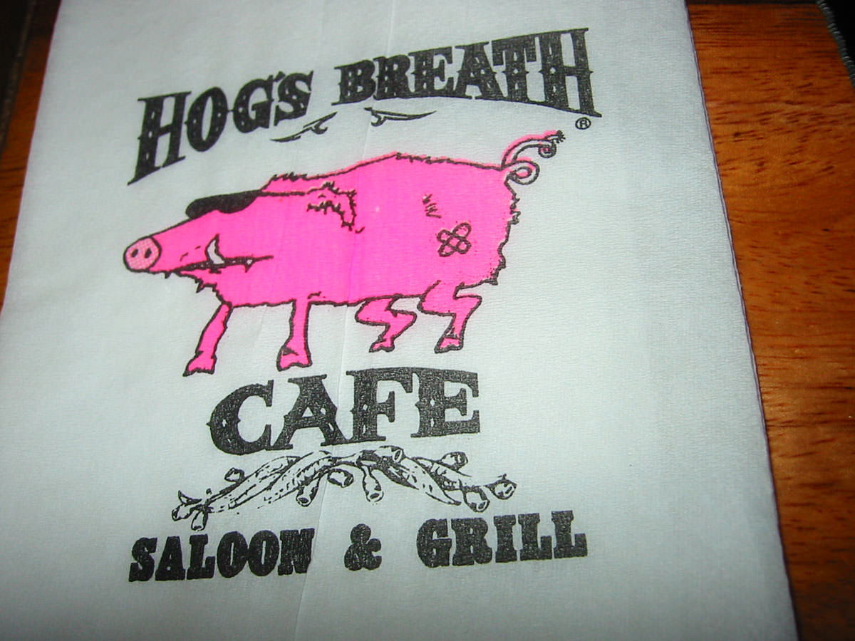 Hog's Breath Cafe Napkin
