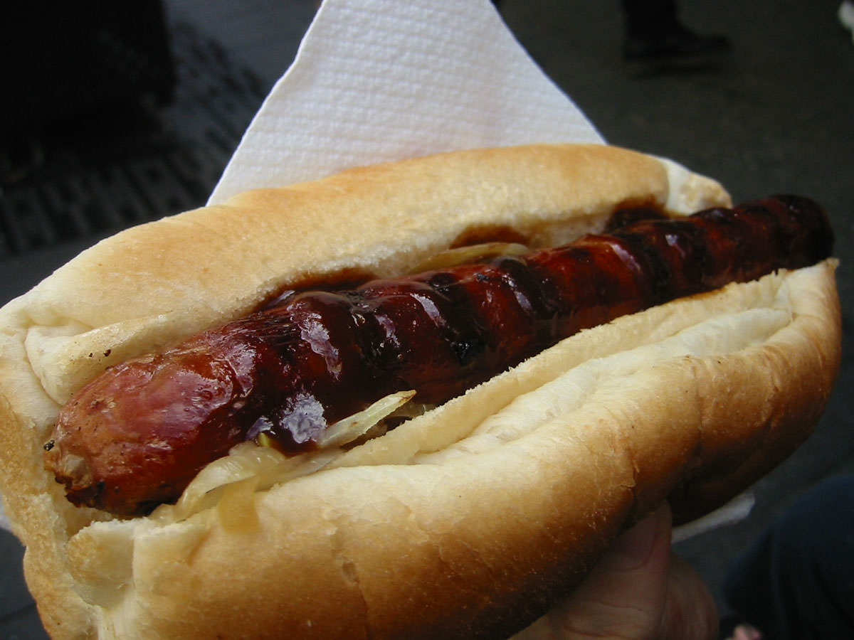 BBQ sausage hotdog
