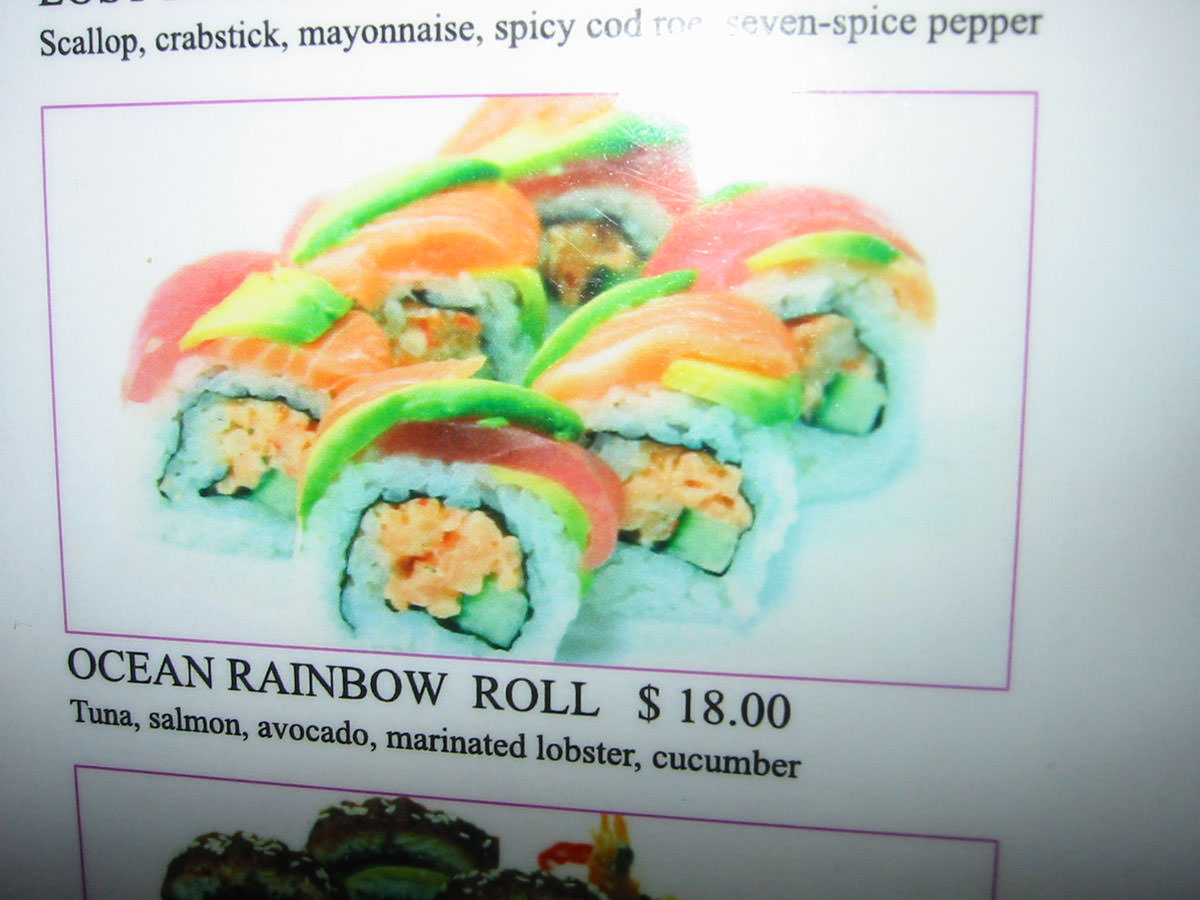 Ocean rainbow roll