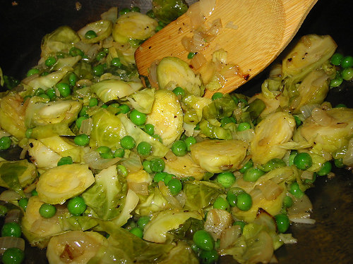 Fried brussels sprouts