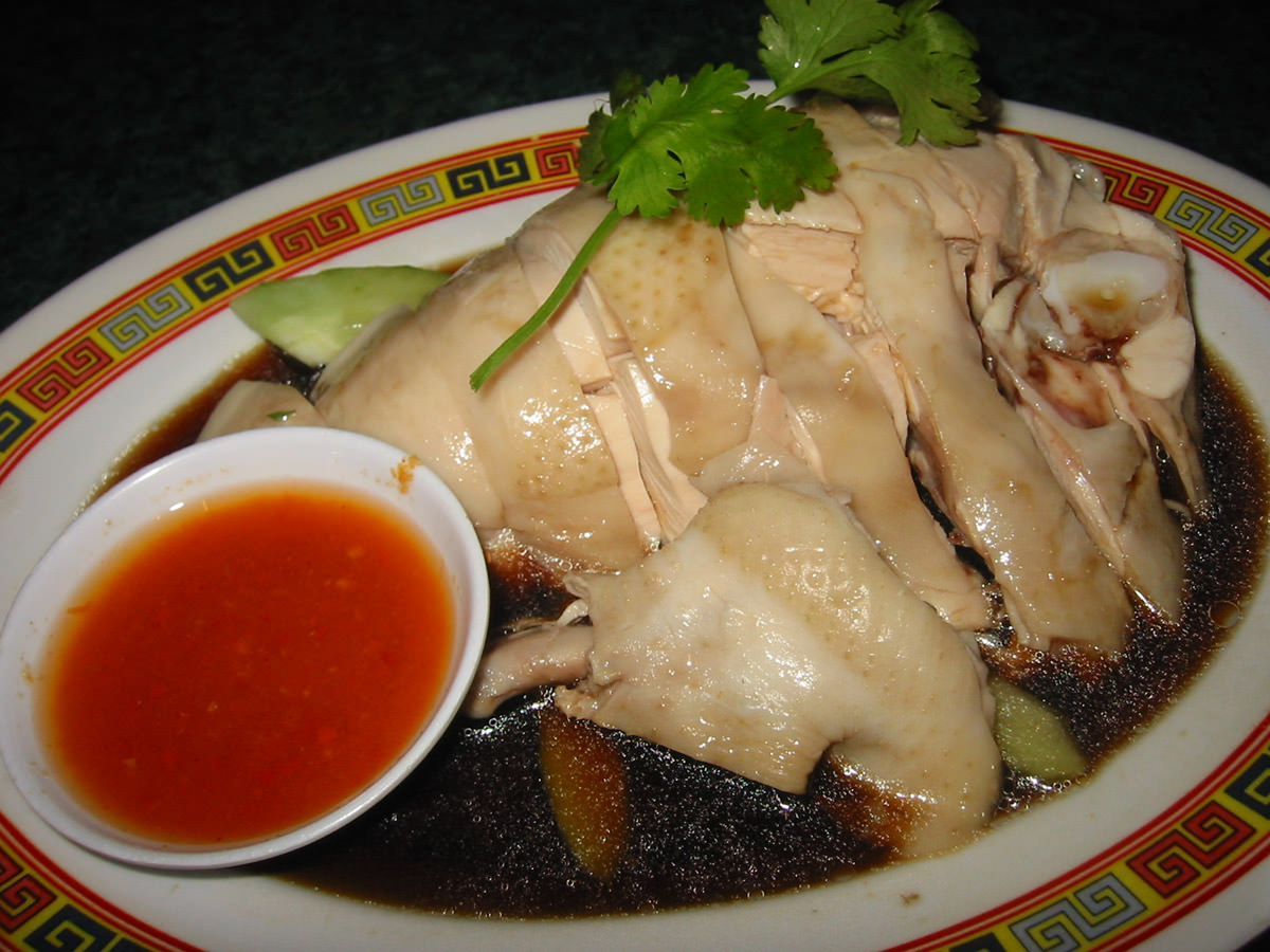 Hainan chicken rice: the chicken