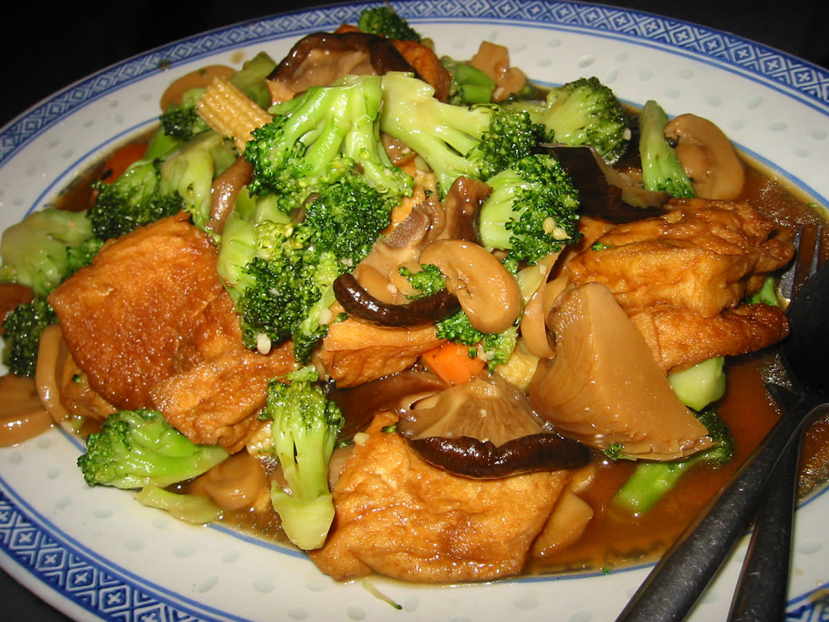 Vegetables and tofu