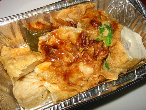 Yong tau foo in takeaway container