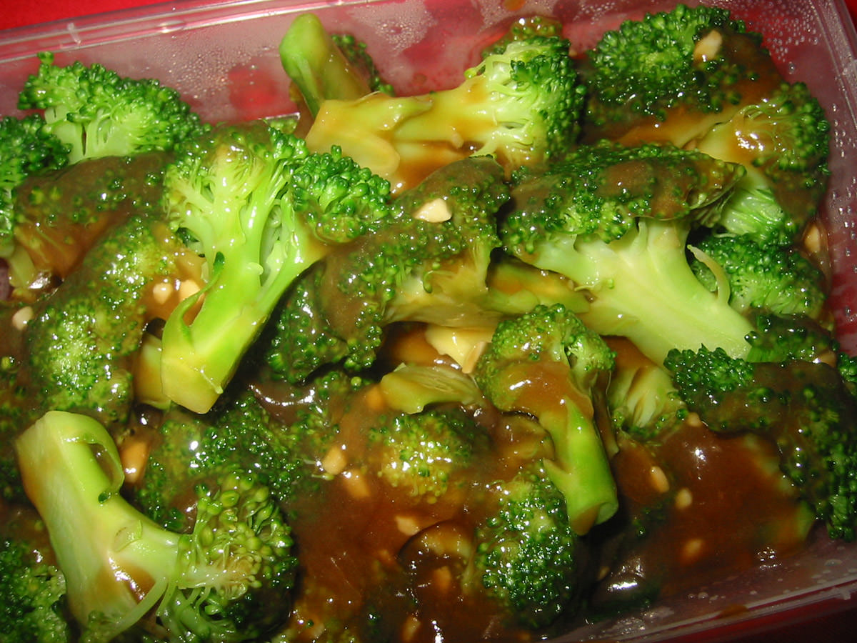 Broccoli with oyster sauce