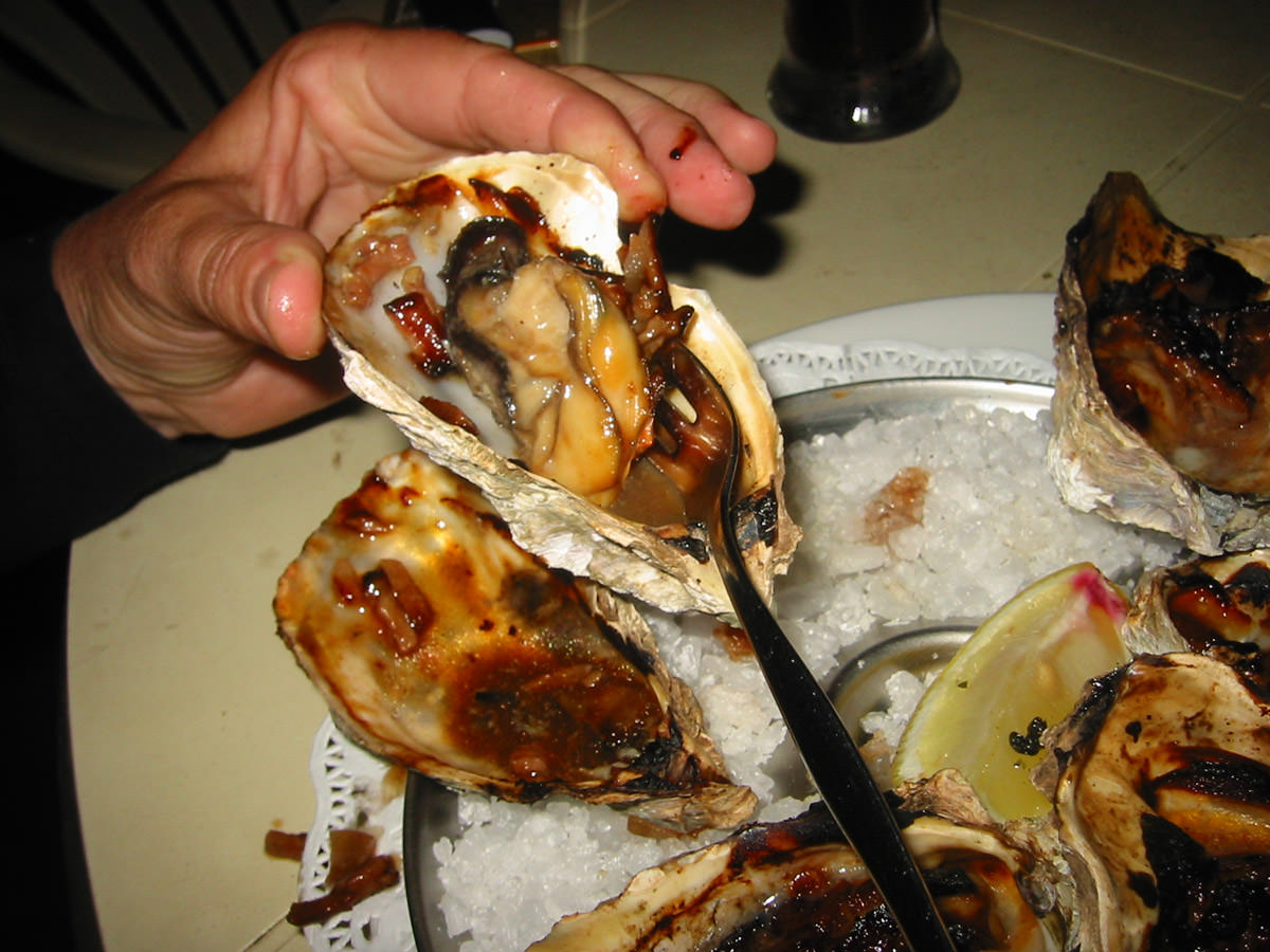 Meaty oysters