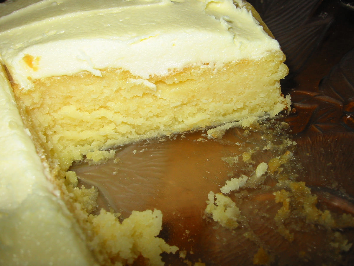 Inside the big heart-shaped butter cake