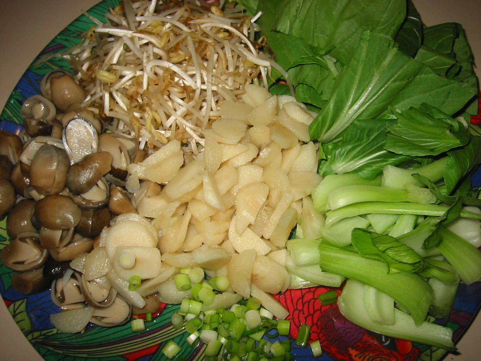 Bits and pieces for noodle soup