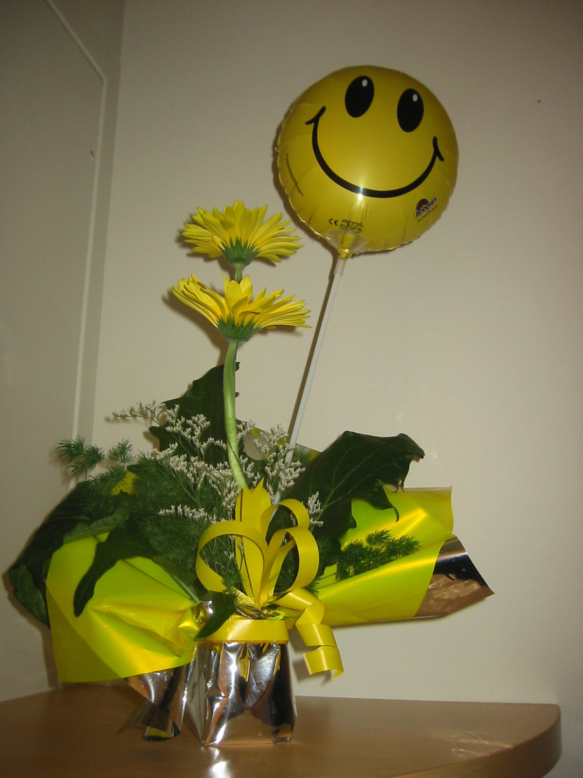 Flowers and smiley face for Jac