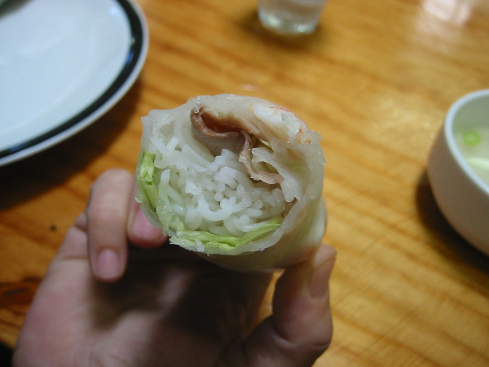 Rice paper roll innards
