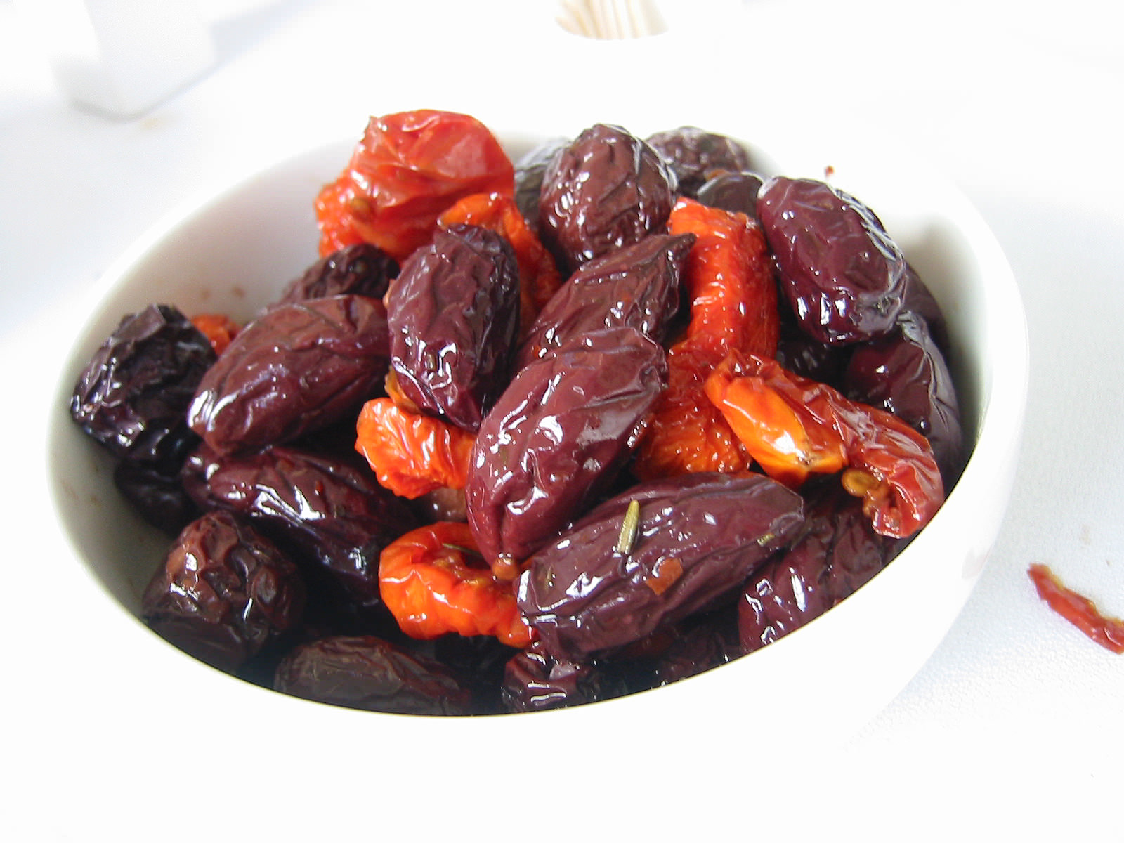 Sundried olives and tomatoes