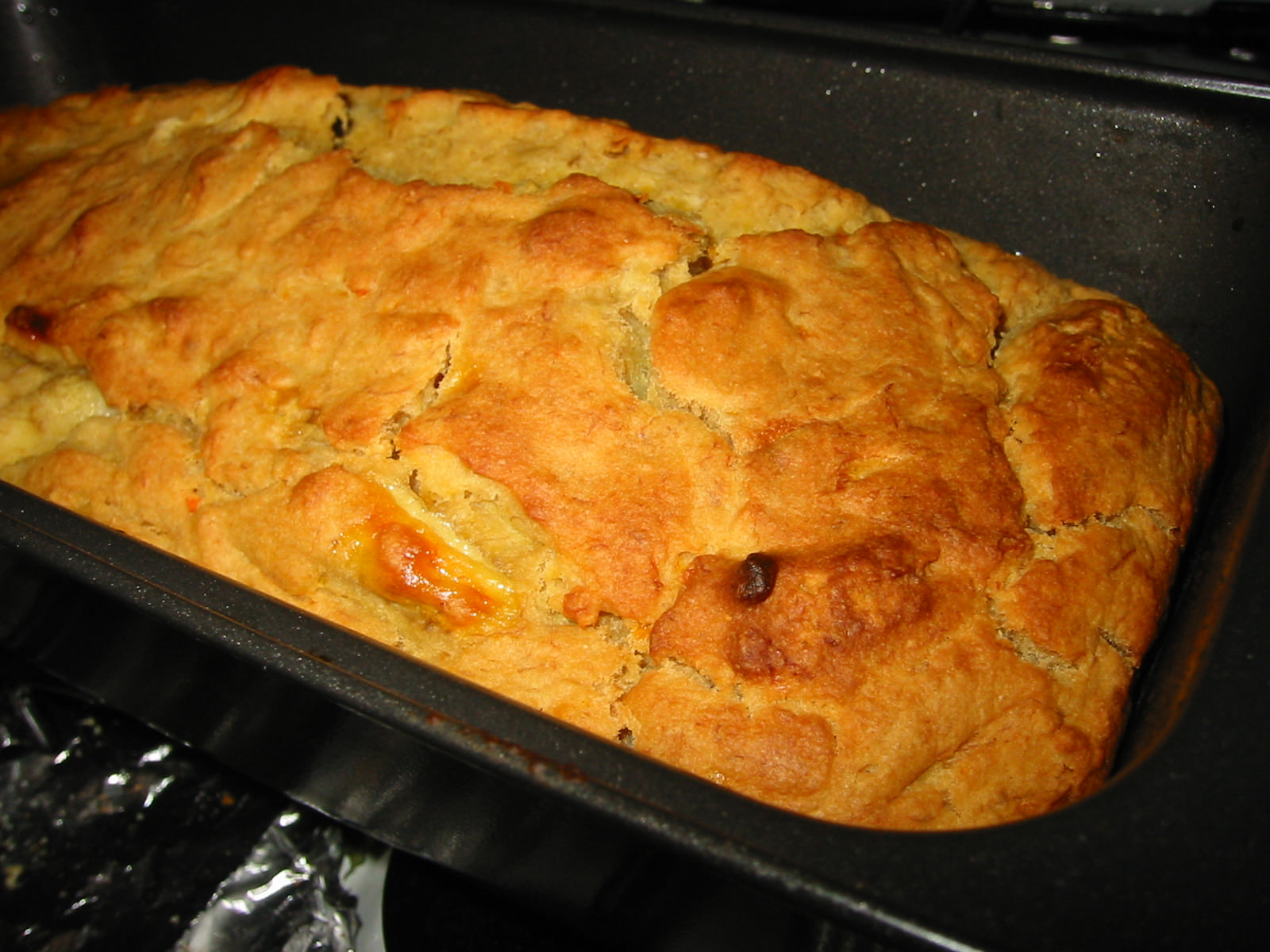 Banana loaf fresh out of the oven