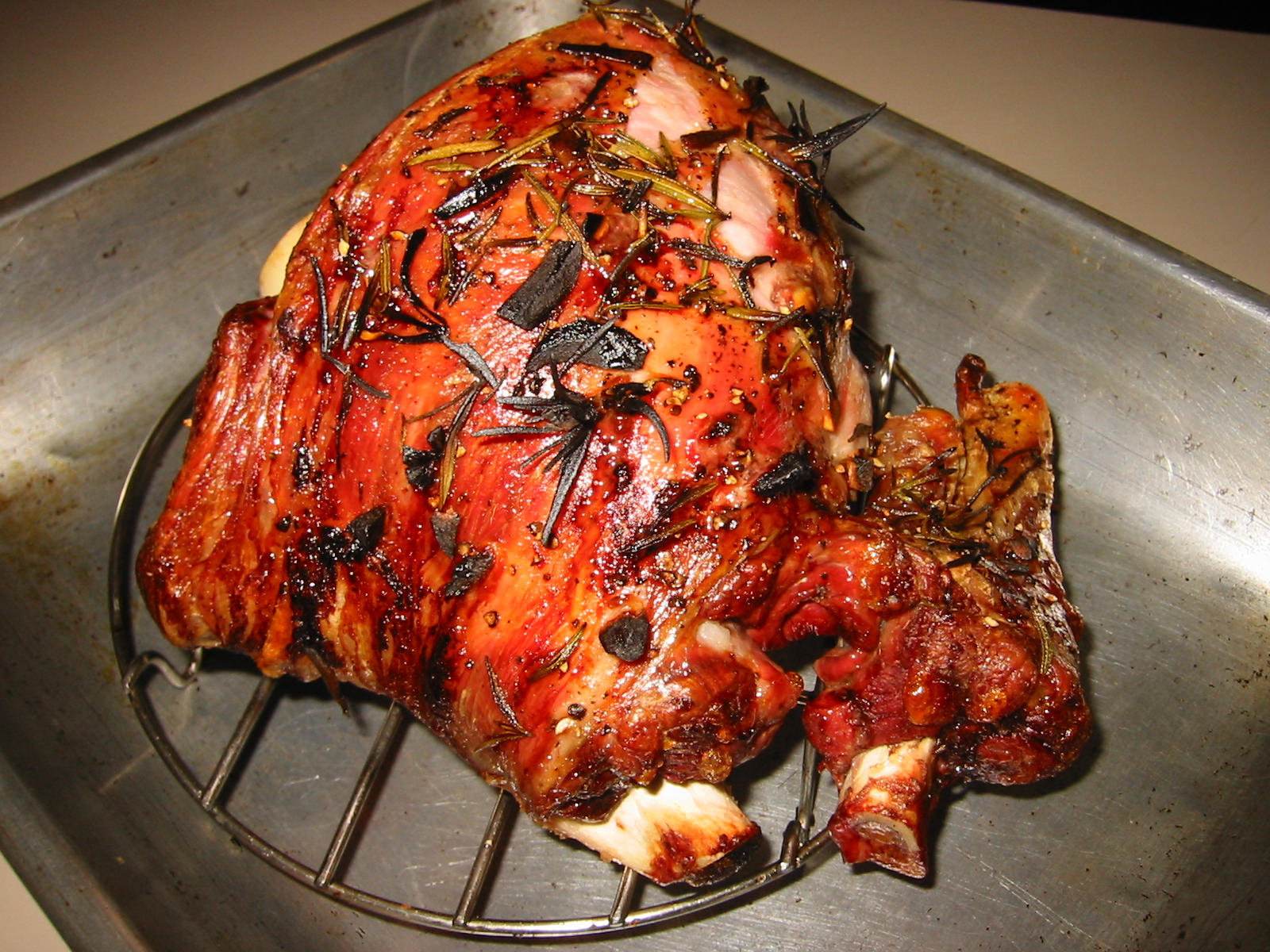 Another view of the lamb roast