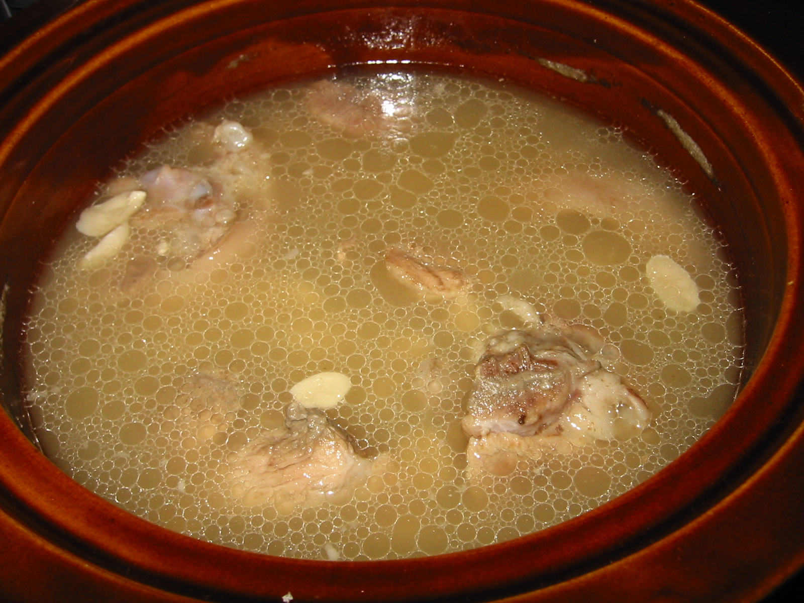 Peanut soup in crock pot