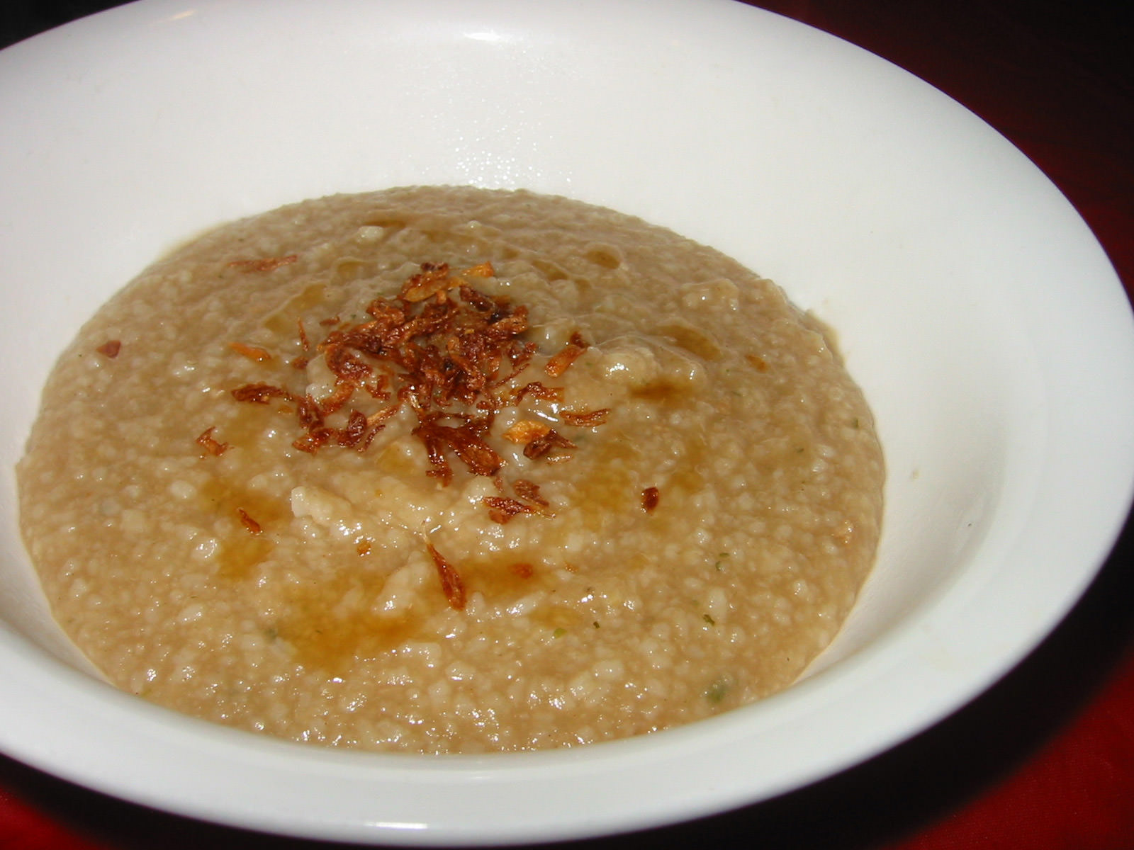 Roast duck flavoured instant rice porridge