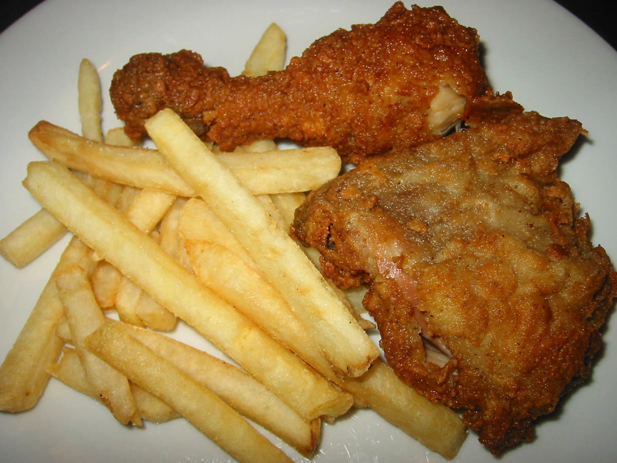 KFC Original Recipe and chips