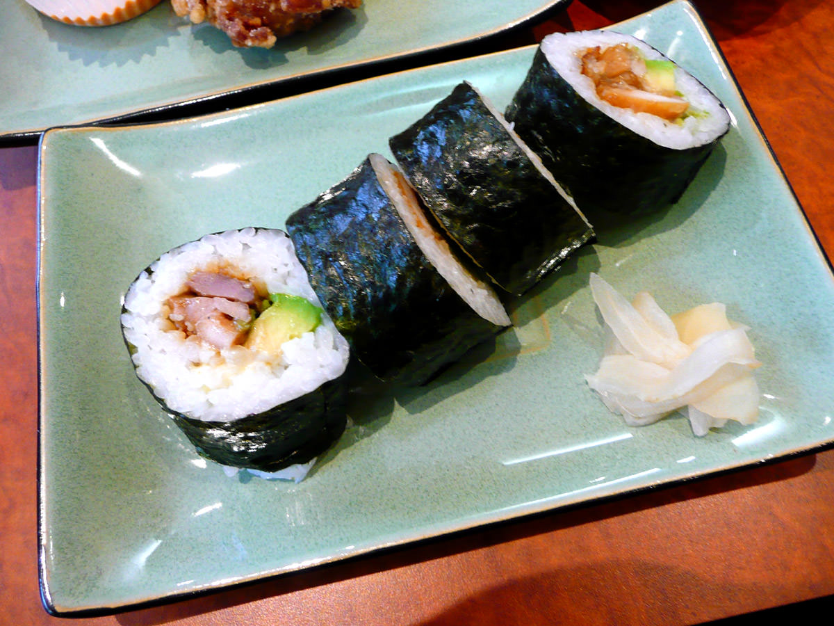 Teriyaki chicken sushi